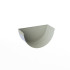 Заглушка желоба водосточного оцинкованная порошок ф120мм RAL 7035