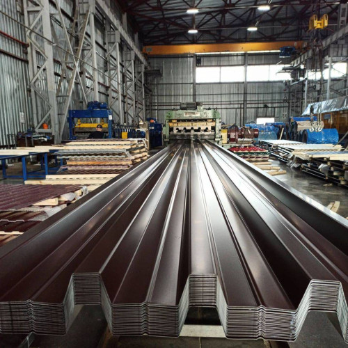Профнастил оцинкованный с полимерным покрытием Н60 Grand line Optima 0,7х902мм RAL 7004
